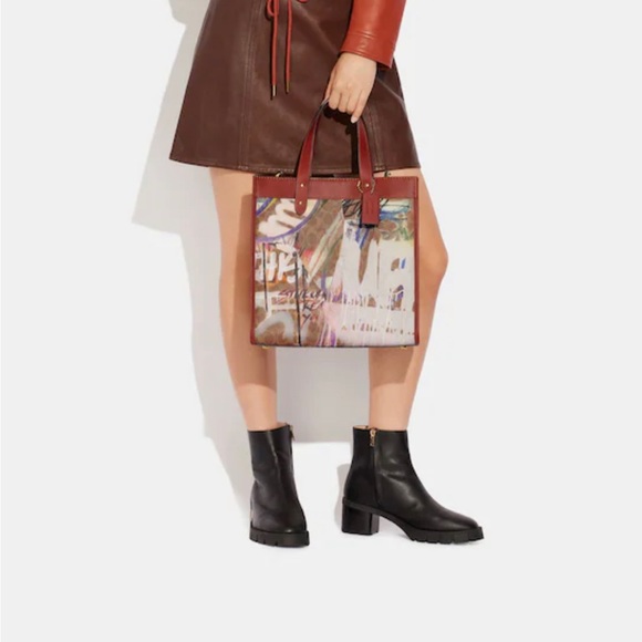 NWT Coach X Mint + Serf Field Tote Signature Canvas Leather Purse handbag - Picture 5 of 13